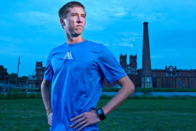 Dustin Ross is the first Georgia Regents University runner to make the Division II track and field national championships, where he'll compete in the 1,500-meter event. Ross often trains at the Augusta Canal Trail (background). JON-MICHAEL SULLIVAN/STAFF
