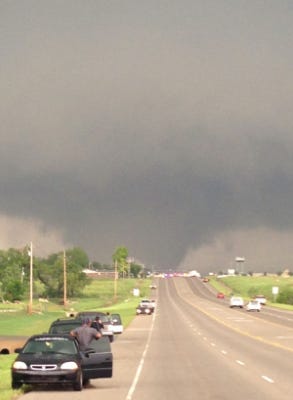 Jessica Adame, formerly of Gaston County, took this photograph as she headed back to her home in Moore, Okla., on Monday, May 21, 2013. The storm claimed the lives of more than 20 people.