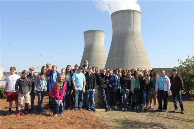 Special Phgoto Team 8-3 from Evans Middle School paid their annual visit to Plant Vogtle on Friday, March 29. Students experienced history as they toured the construction site of reactors 3 and 4, which will make Vogtle the only plant in the nation with 4 reactors. Students also learned about other sources of power used in Georgia and surrounding areas, as well as how nuclear power works.