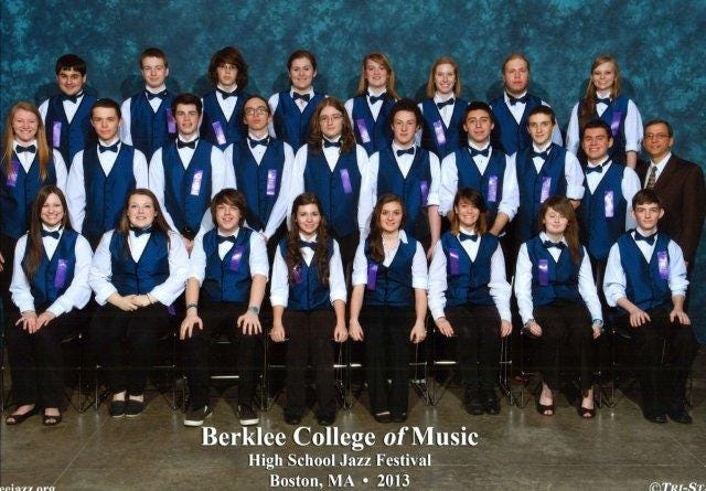 The East Bridgewater High School Jazz Band played at the Berklee College of Music High School Jazz Festival in early 2013.