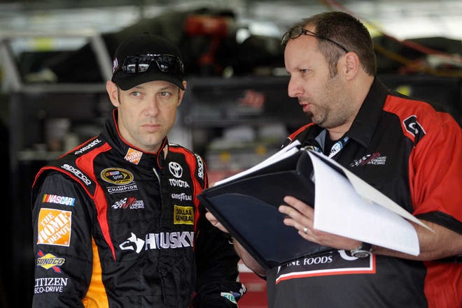 Matt Kenseth (left) has three Sprint Cup victories this season, but he was ninth in last week's All-Star race.
