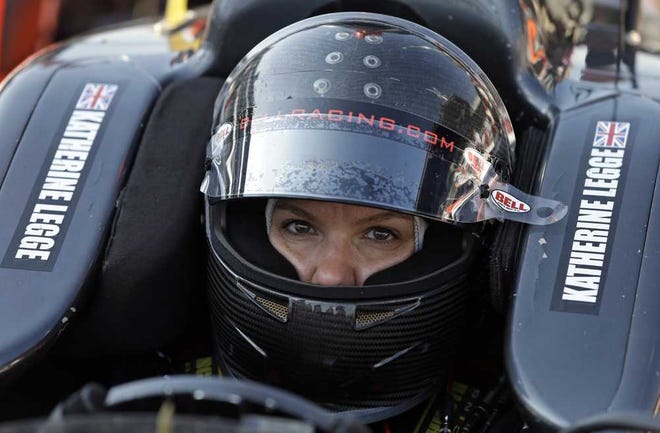 Darron Cummings Associated Press "It stinks in a way, because there's no reason for it," Indy 500 qualifier Katherine Legge says of women race-car drivers being a novelty.