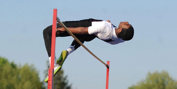 Stroudsburg's Donovan Clay added a PIAA gold medal in the high jump to the district gold he won last week. Clay cleared 6 feet, 6 inches to take the top spot at Shippensburg University on Saturday.