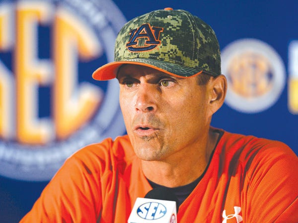 Auburn relieved baseball coach John Pawlowski of his duties Monday. (Todd Van Emst | Auburn University | File)