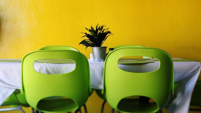The colorful decor at Supe’s Jamaican Restaurant brightens the Northwood Village dining scene. Will this be one of the restaurants chosen for next week’s Dishcrawl dining tour? (Brandon Kruse/The Palm Beach Post)