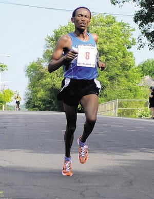 Ayele Megersa Feisa finished in 29:37 to win the men’s half of The Classic 10K on Sunday in Middletown.