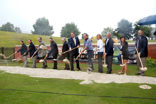 Georgia Southern held a groundbreaking ceremony Wednesday for a state of the art football operations center and expansion to the Allen E. Paulson Stadium.
