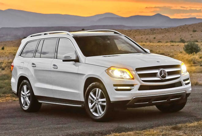 The 2013 Mercedes-Benz GL350 is restyled on the outside and has additional safety features.