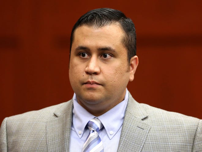 George Zimmerman sits Seminole circuit court on the third day of his trial in Sanford on Wednesday. Zimmerman is accused in the fatal shooting of Trayvon Martin.