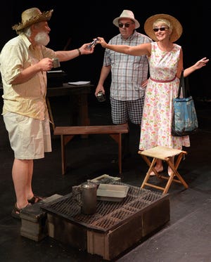 Wayne Leonard, from left, Walter Boyd and Jane McLelland star in Paramount Acting Company’s production of “The Hermit of Fort Fisher,” set for June 20-23 at the Paramount Theater in downtown Burlington. Get ticket information at (336) 222-TIXS.