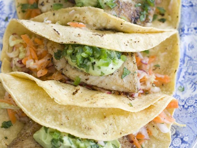 Healthy Fish Tacos With Buttermilk Avocado Puree