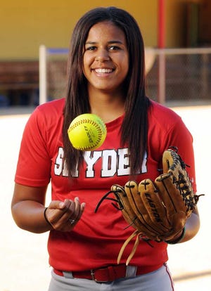 Bob.Self@jacksonville.com--5/15/13--All-First Coast softball player of the year Sydney Wright, a pitcher for Bishop Snyder. (The Florida Times-Union/Bob Self)