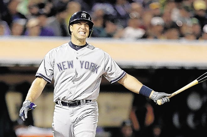 Mark Teixeira missed the first two months of the season, returned for two weeks, then went on the DL.