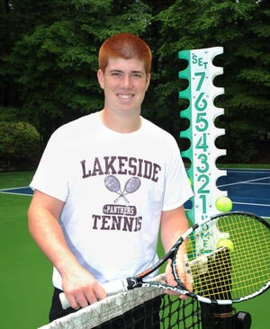 Sam Dromsky was the No. 1 singles player for Lakeside and helped lead the Panthers to a region championship.