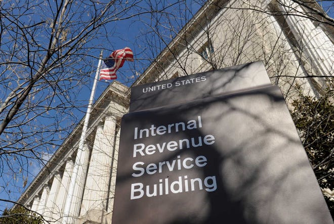 The exterior of the Internal Revenue Service building in Washington. The IRS is about to pay $70 million in employee bonuses despite an Obama administration directive to cancel discretionary bonuses because of automatic spending cuts enacted this year, according to a GOP senator.
