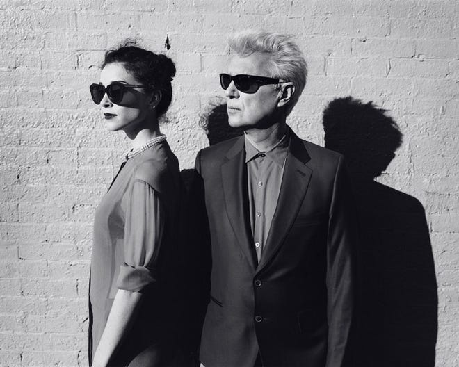 David Byrne, right, and St. Vincent will appear at The Zeiterion Theatre in New Bedford Thursday night, June 27.