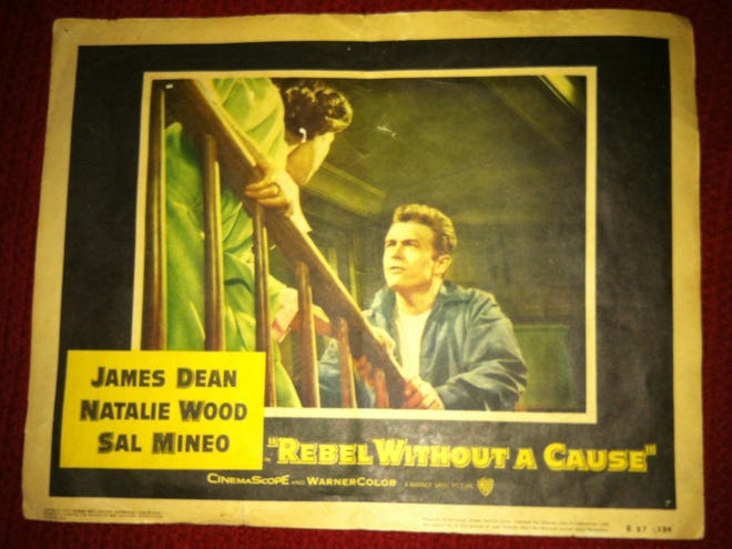 This original “Rebel Without a Cause” poster likely will sell in the $100 to $200 range.