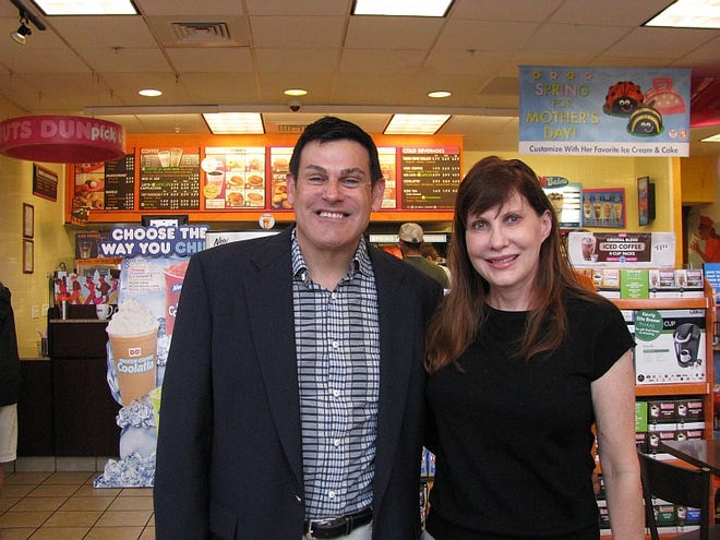 Gary and Peggy Heckel own three Dunkin' Donuts franchises — two in Palm Coast and another in Daytona 
Beach — and they are set to open a fourth this summer in Deltona. Gary credits their success to the decision 
to become a franchisee of an established national chain as opposed to starting a business from scratch.