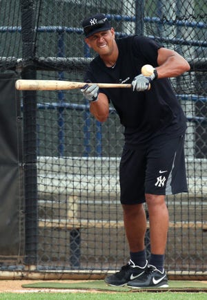 Yankees' Alex Rodriguez has been hitting for power in simulated at-bats.