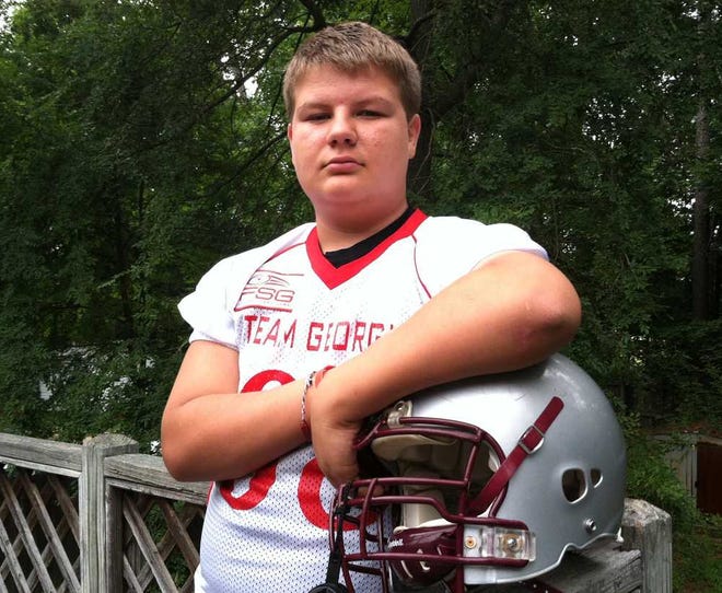 Gray Nichols will play with the 14-and-under Team USA Football team in Canton, Ohio. He is one of 100 seventh-graders chosen nationally.