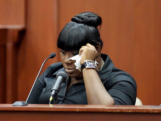 Rachel Jeantel, the witness that was on the phone with Trayvon Martin just before he died, gives her testimony during George Zimmerman's trial in Seminole circuit court in Sanford, Fla., Wednesday, June 26, 2013. Zimmerman has been charged with second-degree murder for the 2012 shooting death of Trayvon Martin.