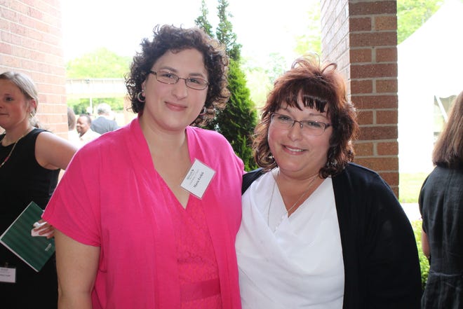 On Wednesday, June 12, Natick resident Maria Ferlick (left) joined over 150 invited guests at Melmark New England’s 15th anniversary celebration. The event, held at Melmark’s expansive campus in Andover, honored the hard work and achievements of Melmark students, staff, families and philanthropic supporters. Shown in the photo with Ferlick is Charlene Alabiso.