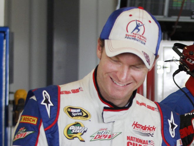 Dale Earnhardt Jr. turned in a lap of 183.636 mph to snap the Kentucky Speedway record.