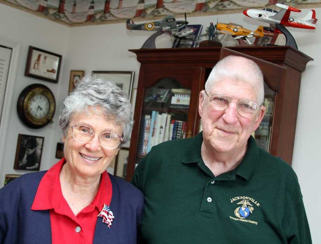 Photo by Maggie.FitzRoy@jacksonville.com Alice and Dick Stratton have lived in their Fleet Landing home for 20 years.
