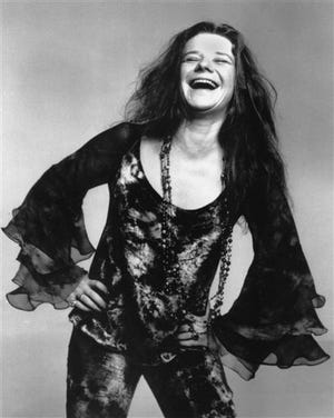 FILE - This Oct. 1970 file photo shows rock singer Janis Joplin. Producers said Wednesday, June 26, 2013, that the musical "A Night With Janis Joplin" starring Mary Bridget Davies as the singer will start previews at the Lyceum Theatre in New York on Sept. 20. (AP Photo, File)