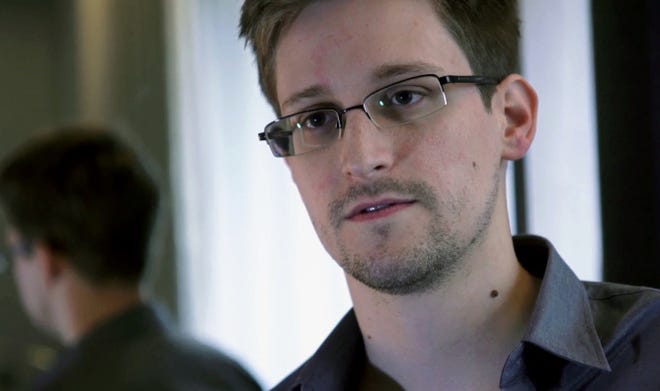 Former NSA contract employee Edward Snowden.