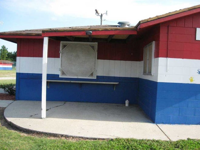 Teresa.Stepzinski@jacksonville.com The roof of the concession stand at Tanglewood Park in Orange Park awaits repair. Expected to be done later this year, the estimated $6,000 project is among those planned by the Clay County Parks and Recreation Department.