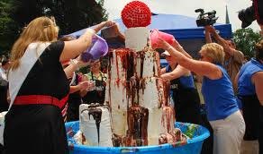 giant sundae at Wrightstown July 6