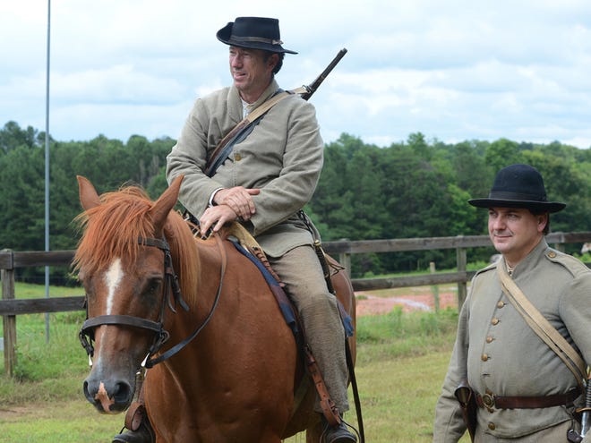 Re-enactors Ron Crawley and Ed Harrelson will travel to Pennsylvania to participate in the 150 anniversary of the Battle of Gettysburg. They will be part of the 2nd Virginia Cavalry.