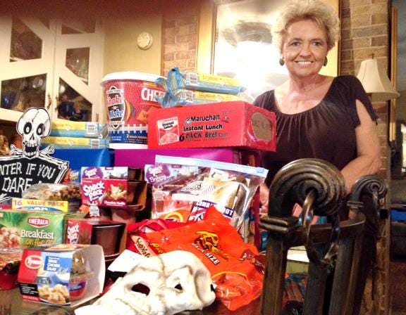 Yvonne Hayes, founder of "We Care, We Share, Support our Troops," sends care packages of food and hygiene products to military service members while they're overseas. (Star file photo)