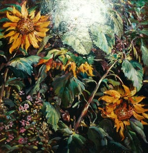 "Sunbathing," oil painting by Hopkinton artist Jamie Alfonso.
Courtesy Photo/Premier Image Gallery