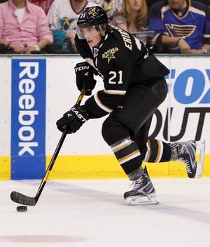 Loui Eriksson scored at least 26 goals for the Dallas Stars in each of the last four full seasons.