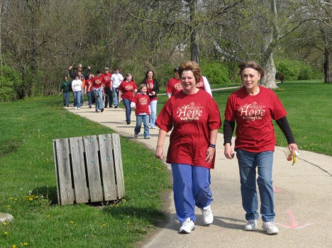 The Spoon River Pregnancy Resource Center will hold its annual “Walk for Life,” similar to the one picture here, this Saturday in Wallace Park. Funds raised will support the center.