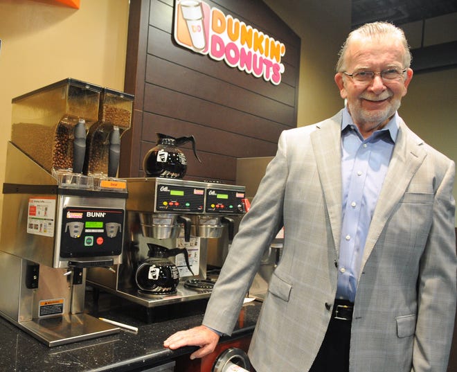 Dunkin' Donuts Chief Operating Officer Paul Twohig in the company’s corporate headquarters in Canton.