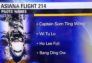 KTVU Apologizes for Airing Offensive Fake Names of Asiana Flight 214 Pilots