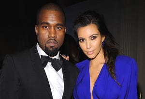 Kanye West, Kim Kardashian | Photo Credits: Dimitrios Kambouris/WireImage/Getty Images