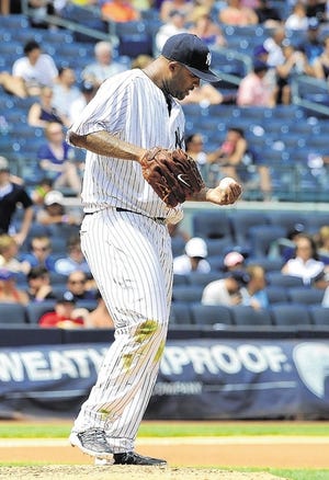 CC Sabathia gave up eight runs on eight hits in four miserable innings against the Twins on Sunday in the Bronx.