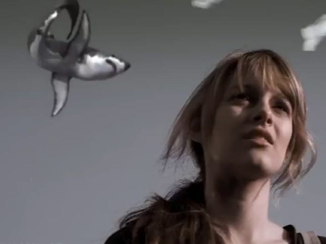 This image is from the trailer to Syfy's "Sharknado."