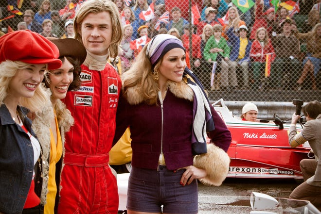 Chris Hemsworth stars as the charismatic Englishman James Hunt in "Rush," Ron Howard's re-creation of the 1970s Grand Prix rivalry between Hunt and Niki Lauda