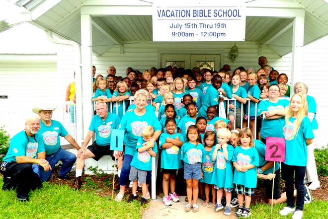 More than 60 children attended VBS at McDowell Baptist Church. Contributed photo