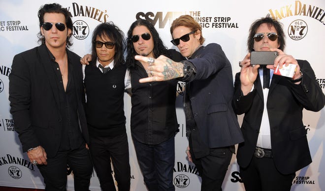 From left, Keith Nelson, Stevie D., Xavier Muriel, Josh Todd and Jimmy Ashhurst of Buckcherry are coming to Springfield.