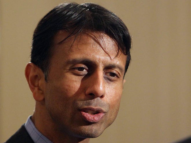 Louisiana Gov. Bobby Jindal speaks on May 10 in Manchester, N.H. Jindal, Wisconsin Gov. Scott Walker and Texas Gov. Rick Perry are all slated to attend a fundraiser for Gov. Nikki Haley on Aug. 26 in Greenville.