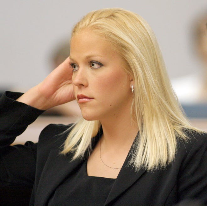 Debra Lafave listens during a hearing at the Marion County Courthouse in Ocala in 2006.