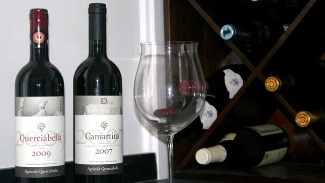 Biodynamic wines: Camartina 2007 and Querciabella 2009 from Agricola Querciabella. Photo by Paul William Coombs