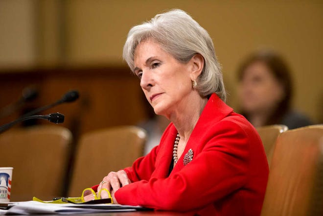 Health and Human Services Secretary Kathleen Sebelius testifies earlier this year on Capitol Hill. Just eight weeks remain before uninsured Americans can start shopping online for subsidized health insurance under the president's overhaul.
