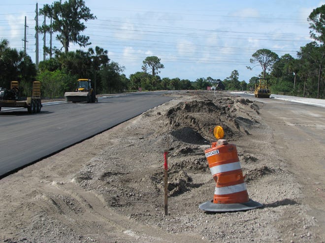 Weather permitting, the northern extension of Jacaranda Boulevard to Laurel Road east of Interstate 75 in Venice is to be completed by Sept. 30.